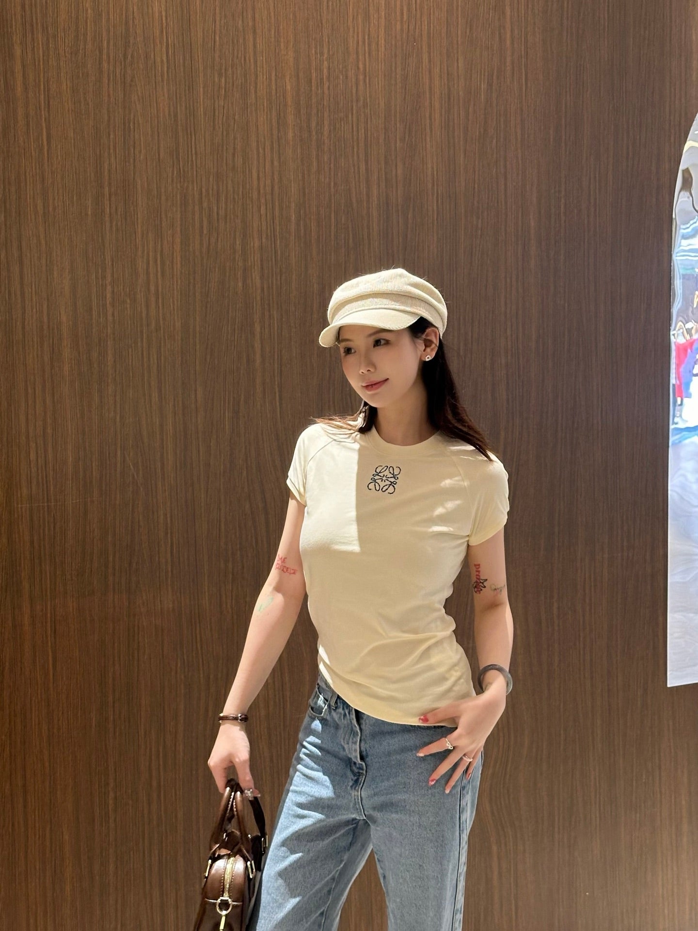 2026 Women's Way Mosaic Embroidered Short-Sleeved Top (DD128)