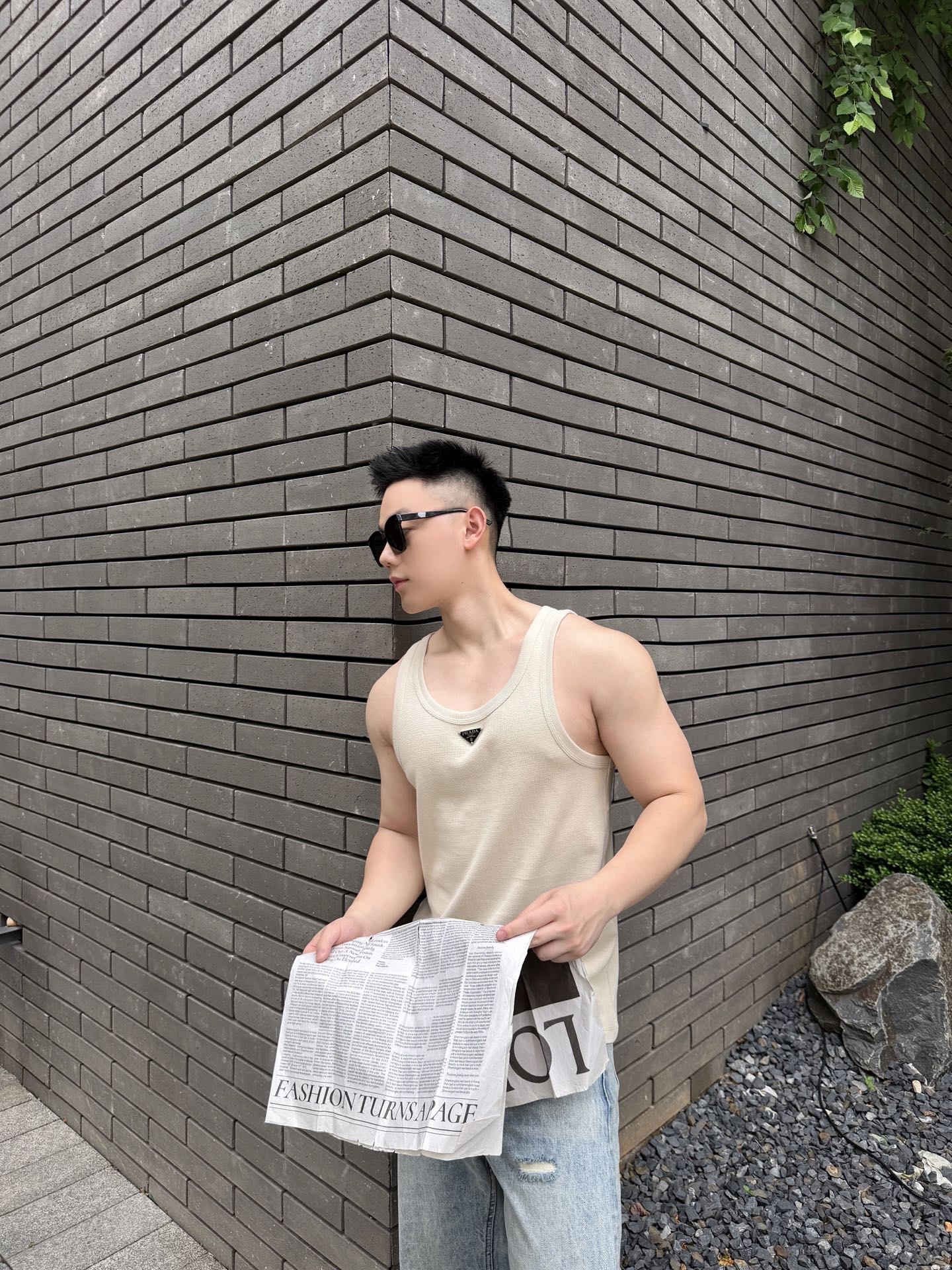 2026 New Triangle Brand Triangular Logo Vest (CC990-A15)