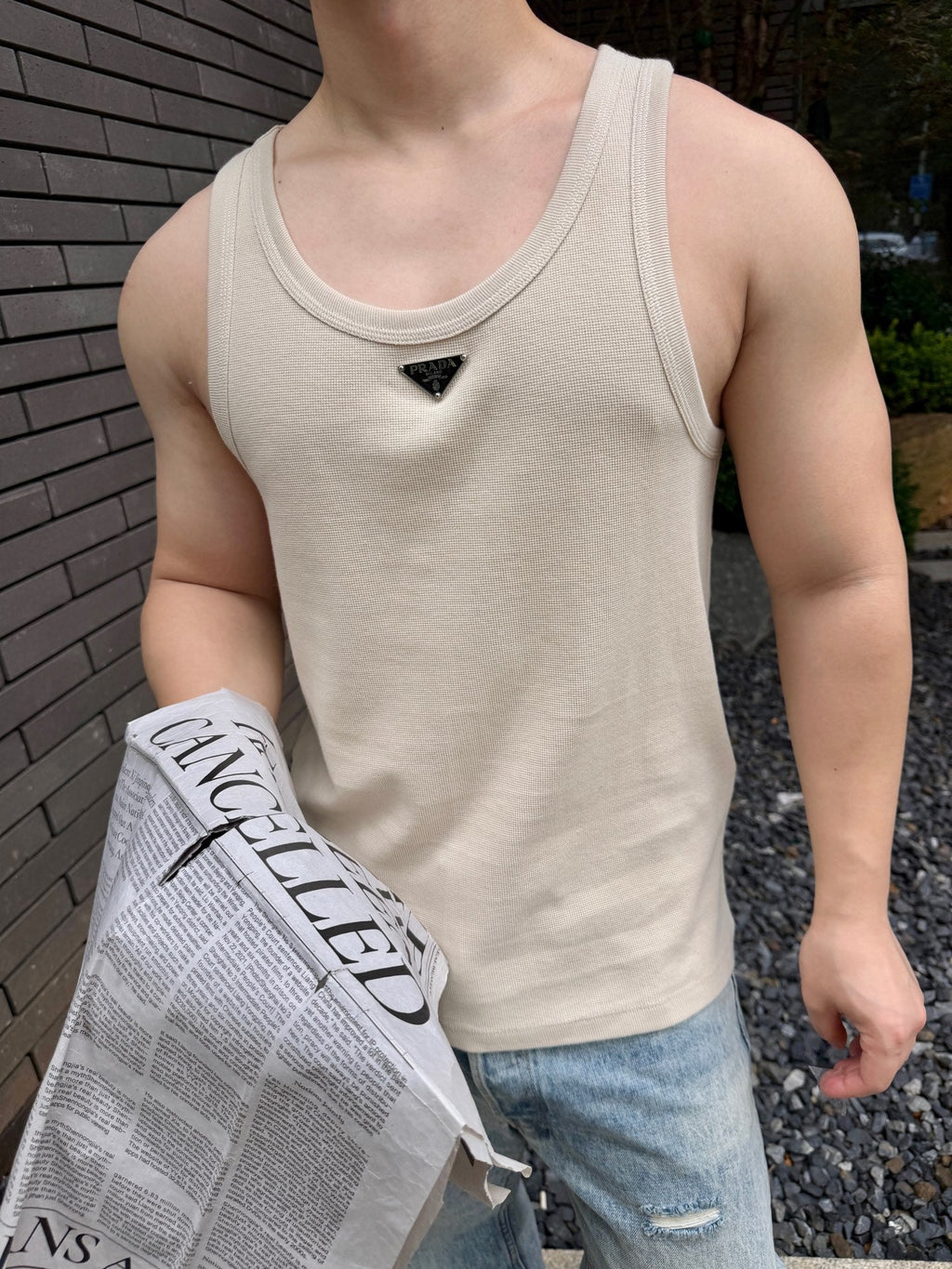 2026 New Triangle Brand Triangular Logo Vest (CC990-A15)