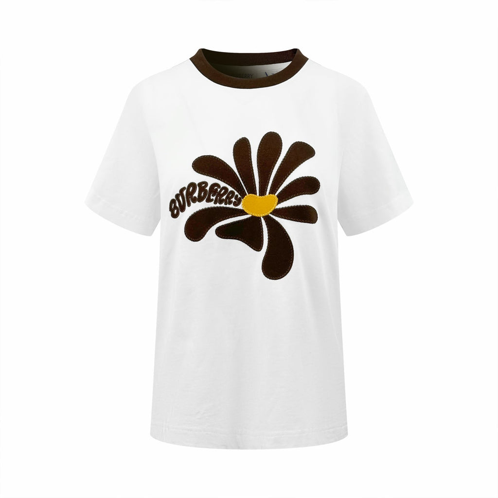 2026 Women's BBR Daisy Embroidered Short-Sleeved Top (DD120)