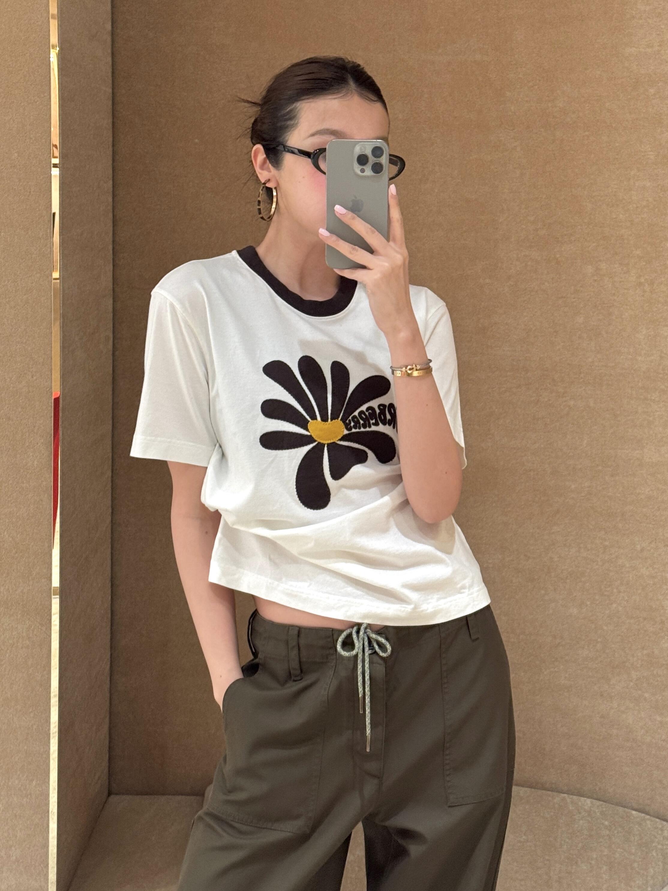 2026 Women's BBR Daisy Embroidered Short-Sleeved Top (DD120)