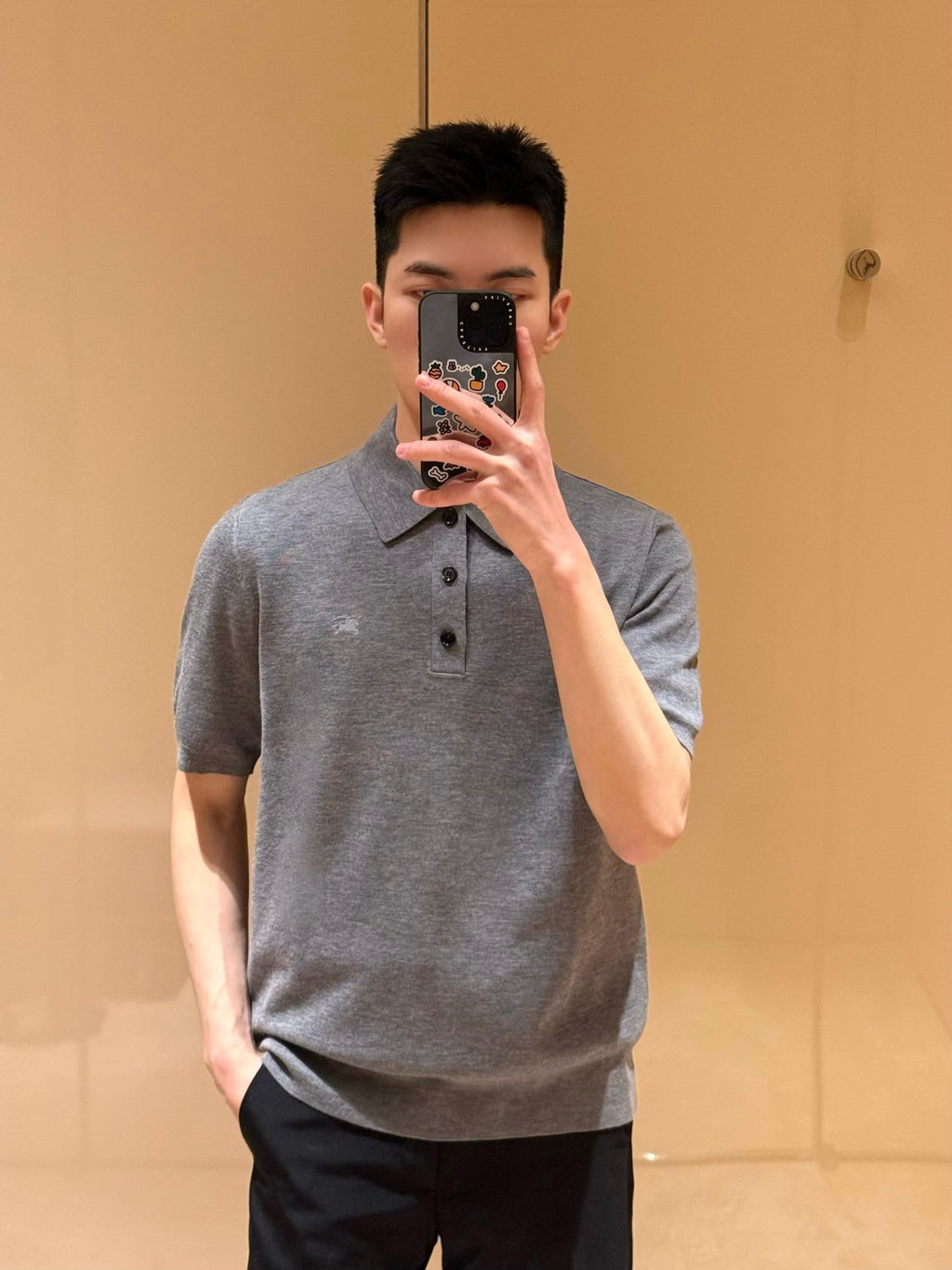 2026 New BBR Embroidered Logo Polo Neck Knit Top (AA598-A60)