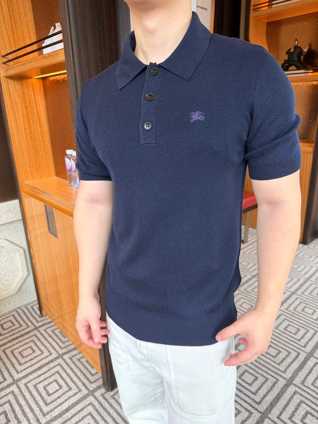 2026 New BBR Embroidered Logo Polo Neck Knit Top (AA598-A60)