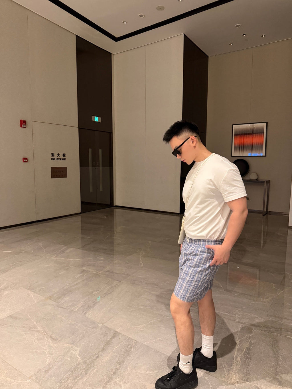 2026 New Acn Checked Shorts (CC980-A50)