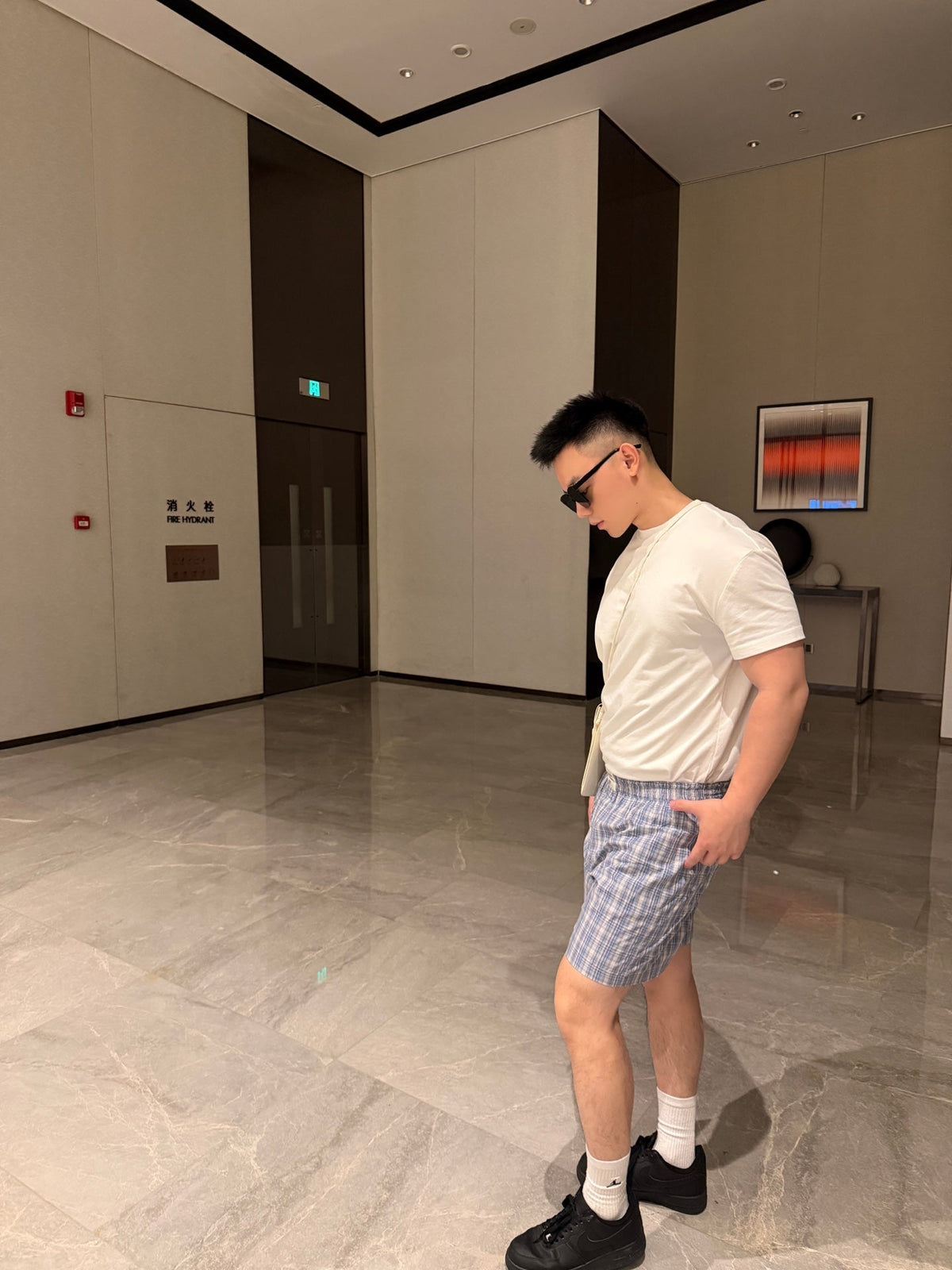 2026 New Acn Checked Shorts (CC980-A50)