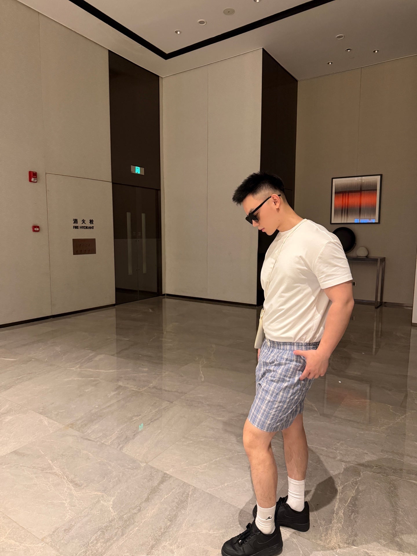 2026 New Acn Checked Shorts (CC980-A50)