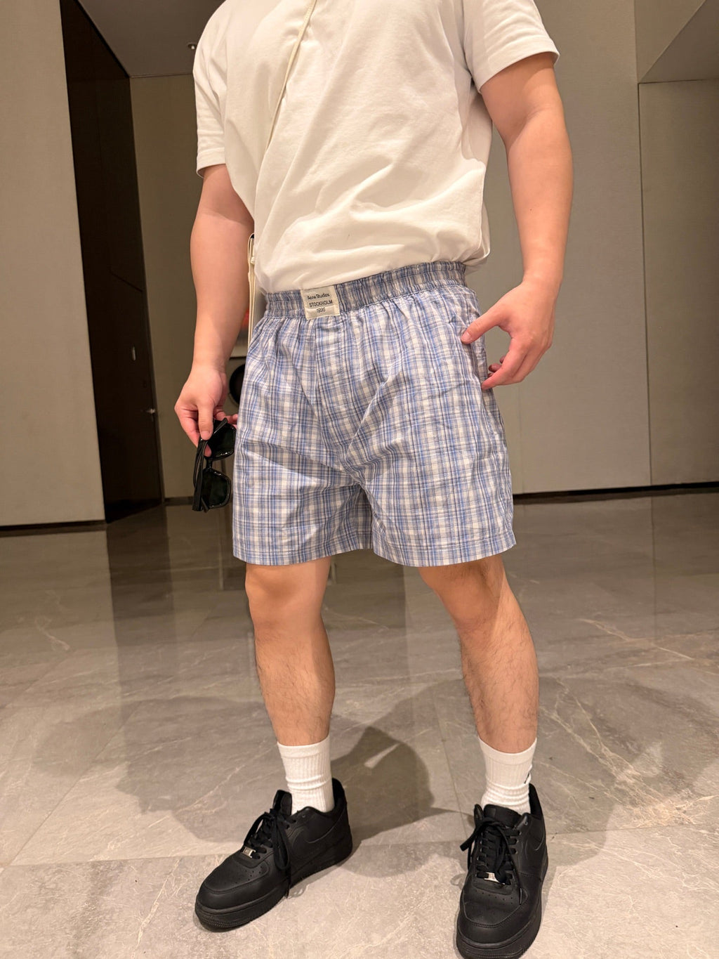 2026 New Acn Checked Shorts (CC980-A50)