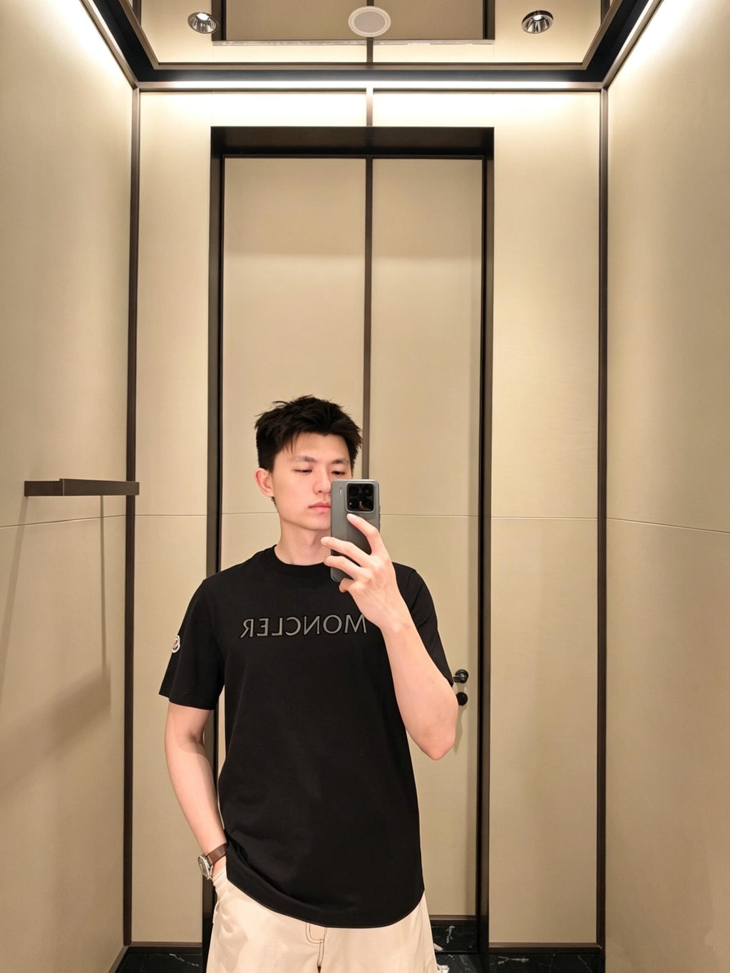 2026 New Mon Logo Print Short-Sleeved T-Shirt (BB868-A10)