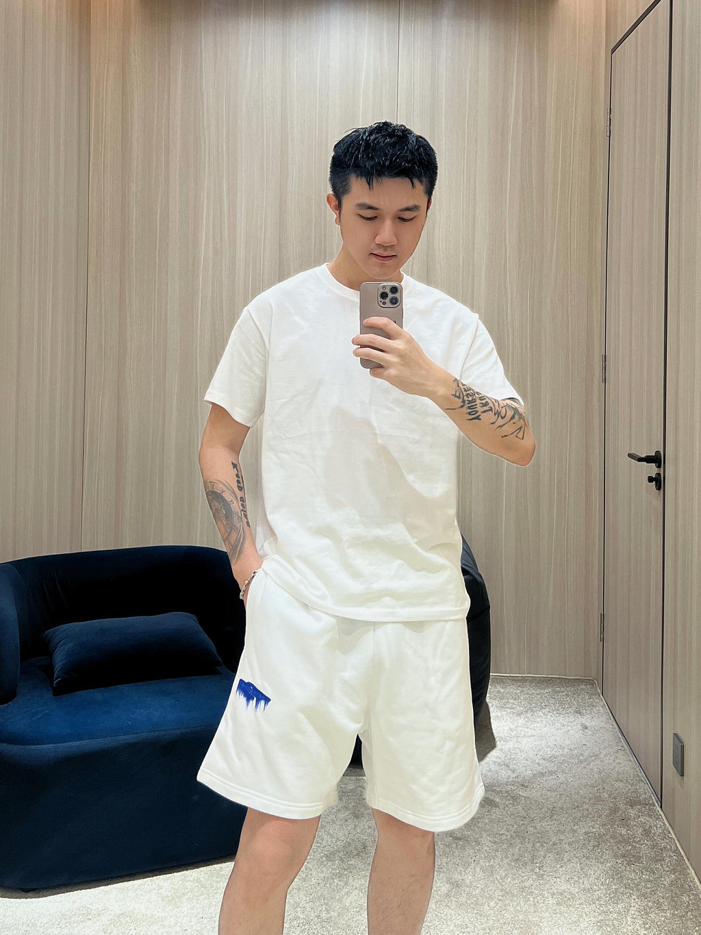 2026 New Balen Embroidered Graffiti Shorts (AA608-A45)
