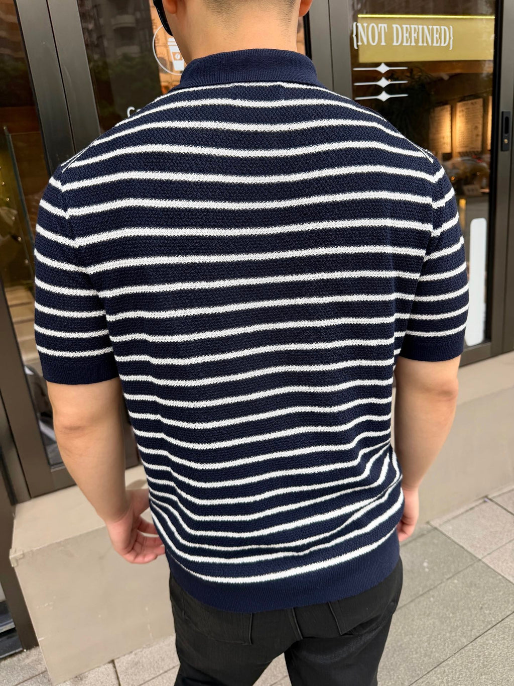 2026 New RL Embroidered Stripe Polo Neck Knit (CC985-A80)
