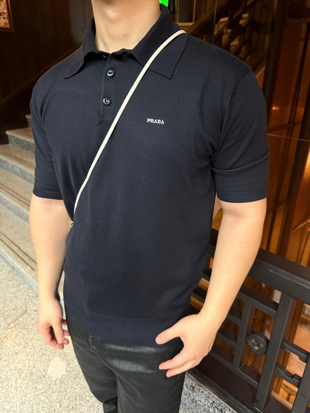 2026 New Triangle Brand Embroidered Logo Polo Neck Knit Top (CC979-A60)