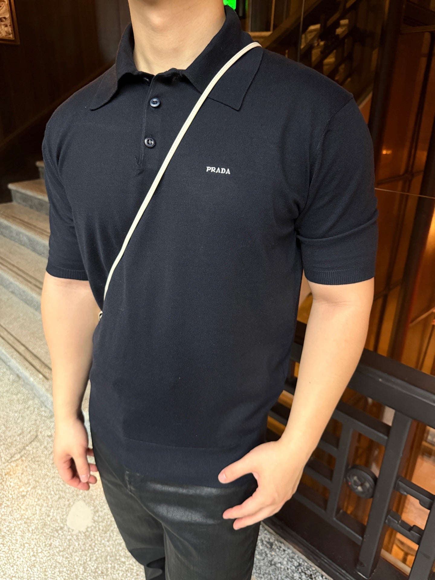 2026 New Triangle Brand Embroidered Logo Polo Neck Knit Top (CC979-A60)