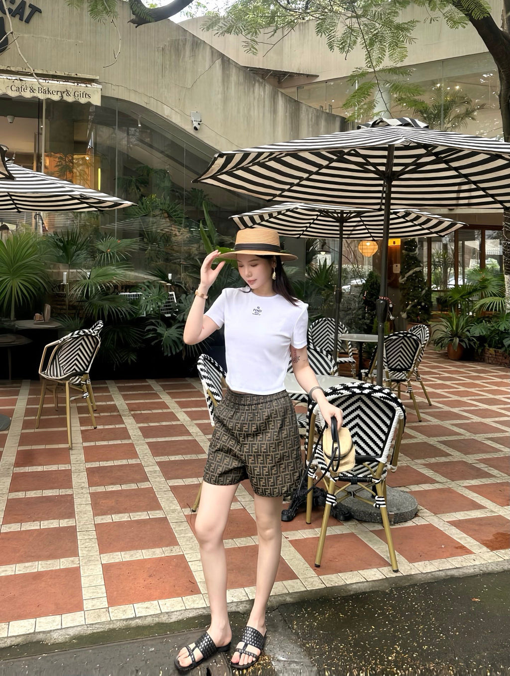 2026 Women's FF All-over Print Casual Shorts (DD134)