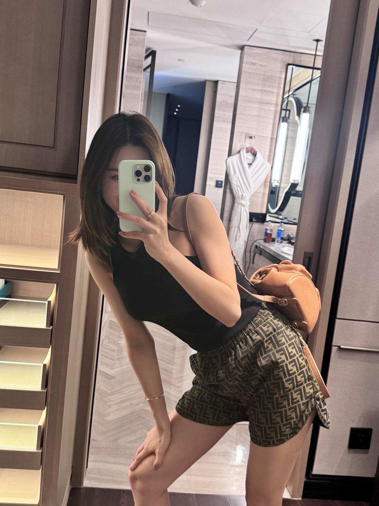2026 Women's FF All-over Print Casual Shorts (DD134)