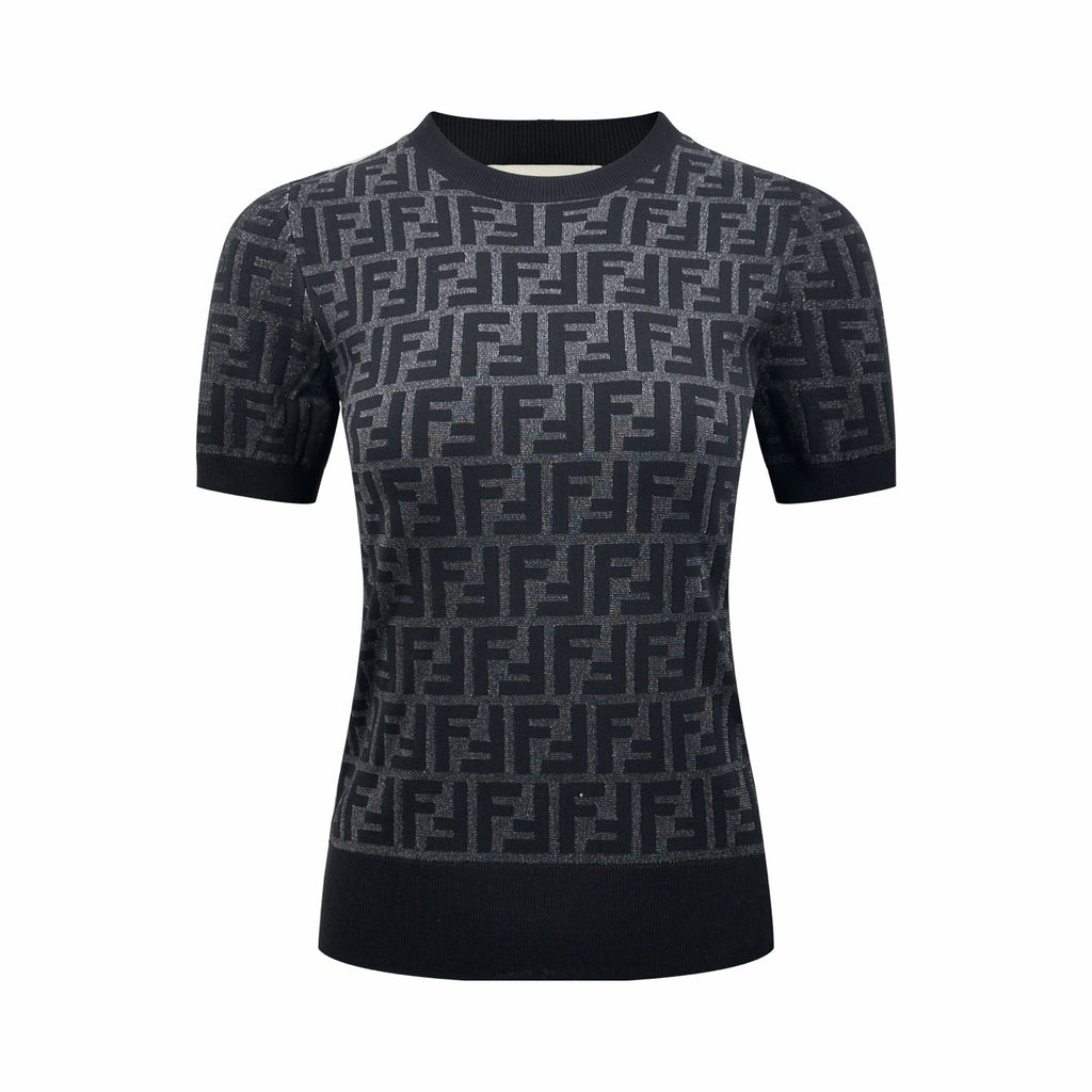 2026 Women's FF All-over Print Short-sleeved Jumper (DD130)