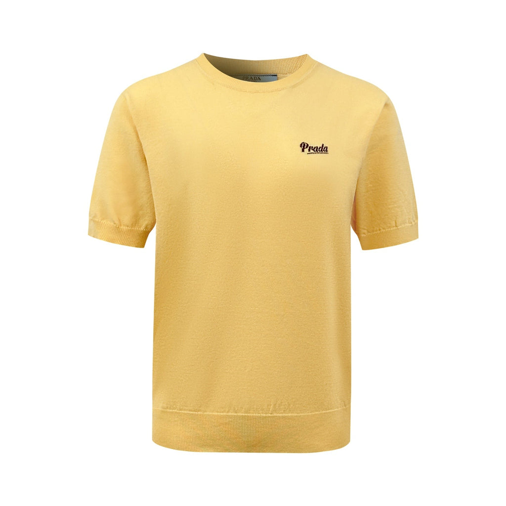 2026 New Triangle Brand Logo Embroidered Short-Sleeved Jumper (AA619-A50)