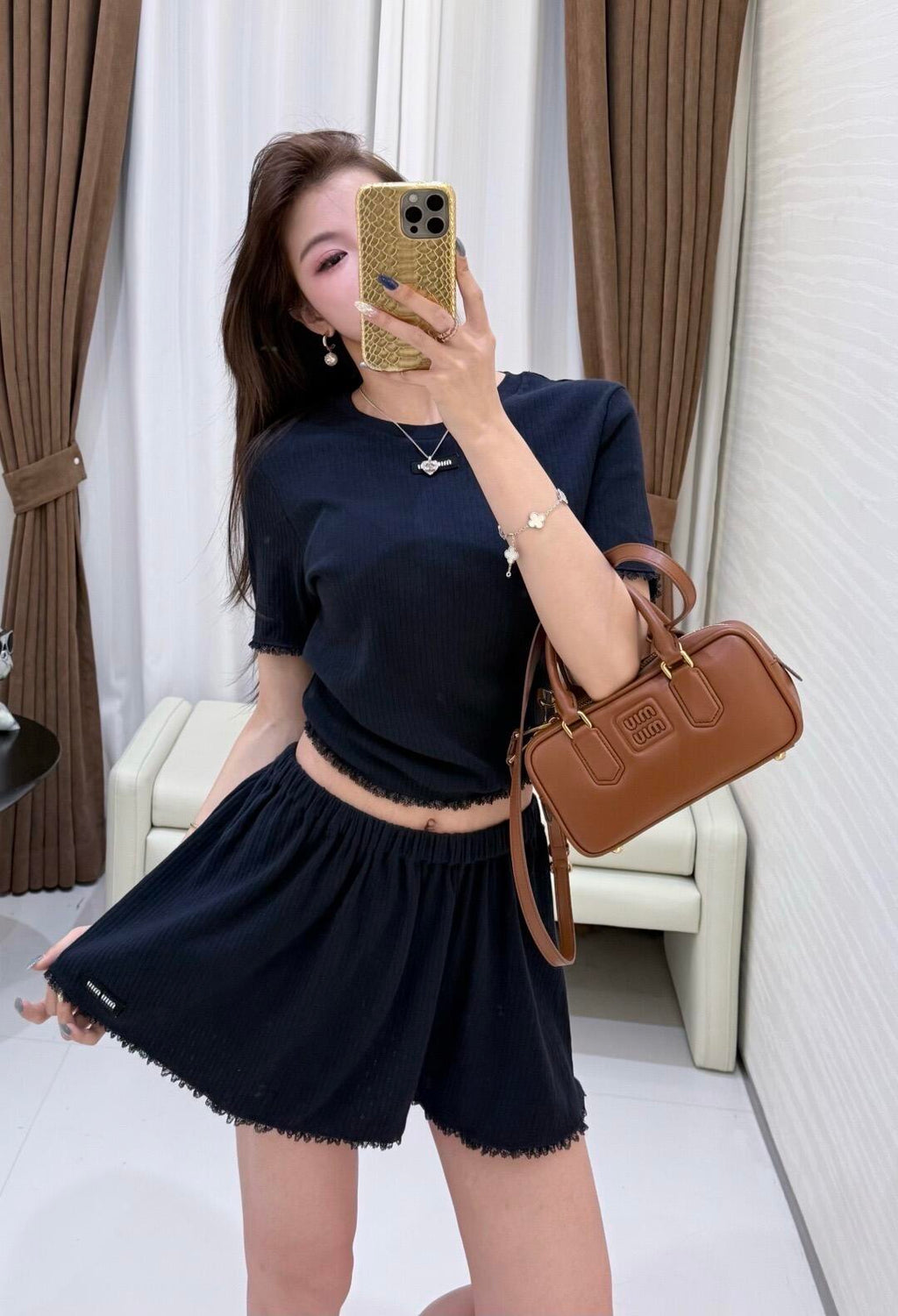2026 Women's MM Lace Skirt (FF741)