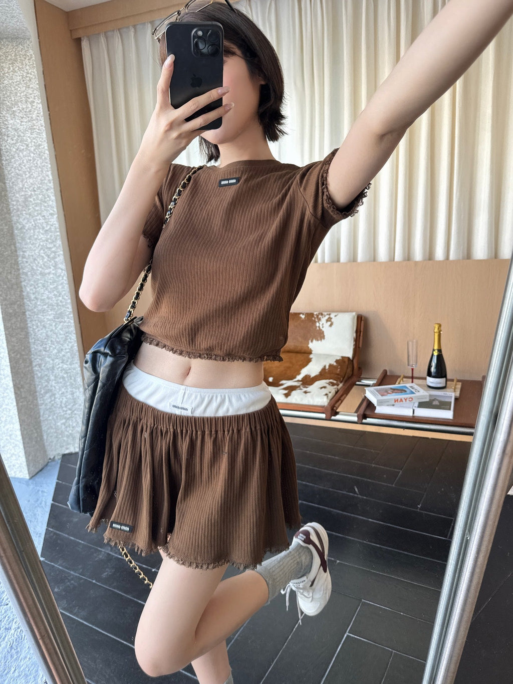 2026 Women's MM Lace Skirt (FF741)