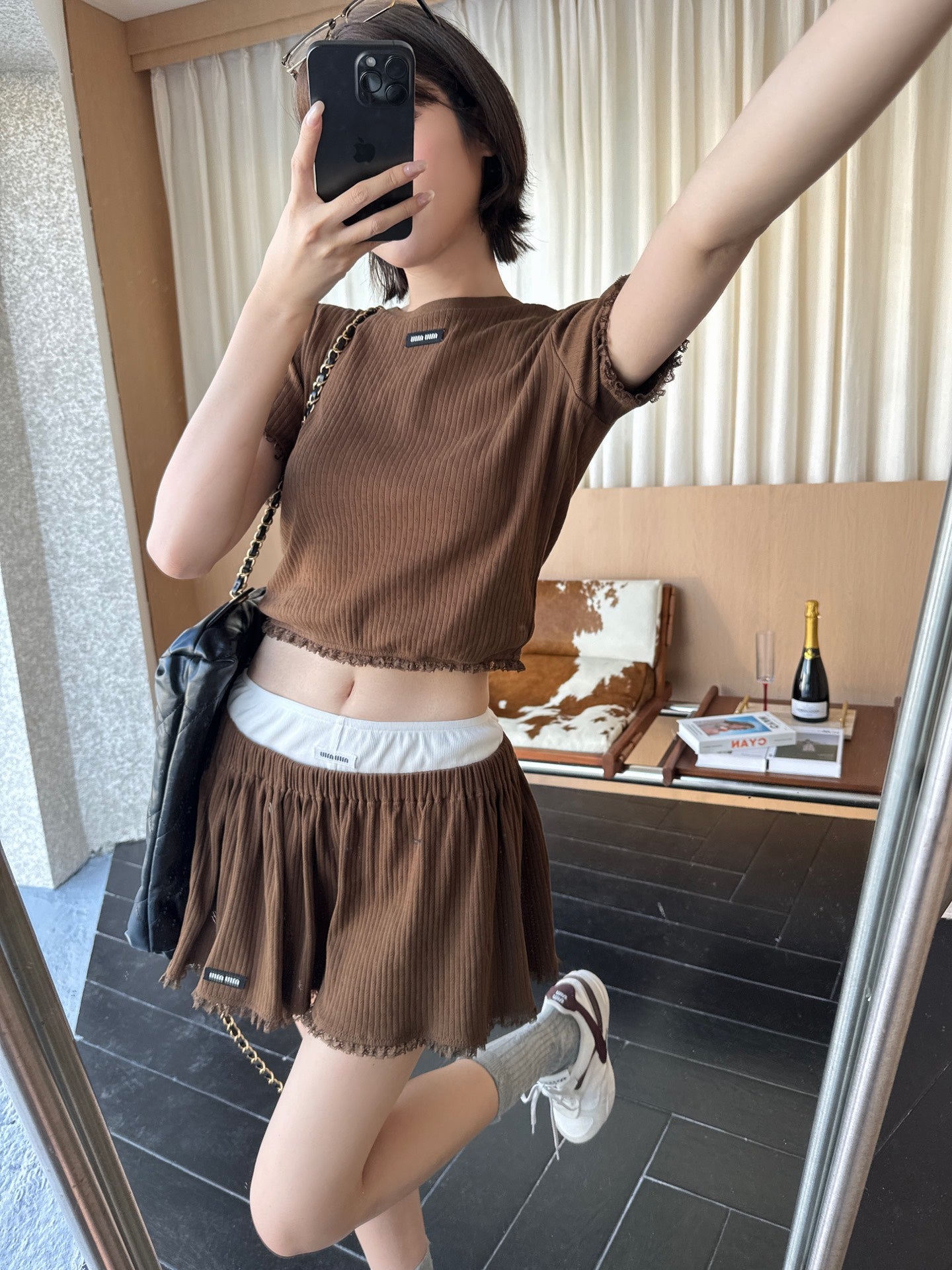 2026 Women's MM Lace Skirt (FF741)