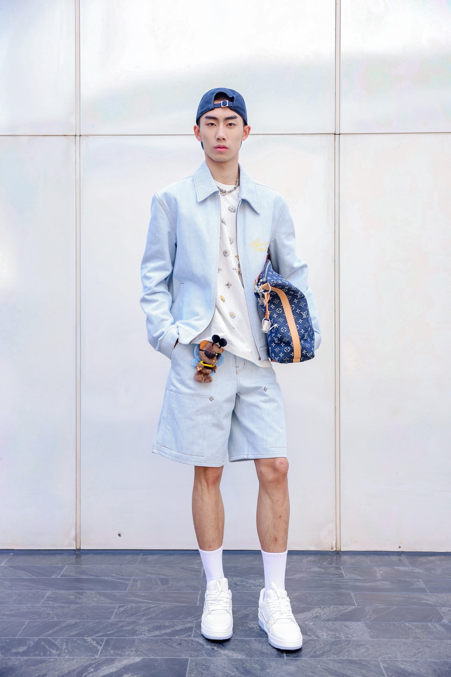 2026 New Arrival: LY Embroidered Denim Shorts (BB839-A80)
