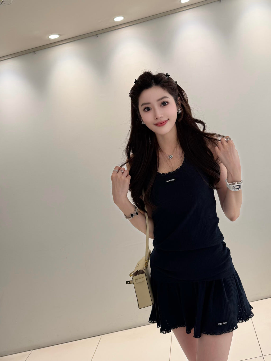 2026 Women's MM Lace-Trimmed Tank Top (FF742)