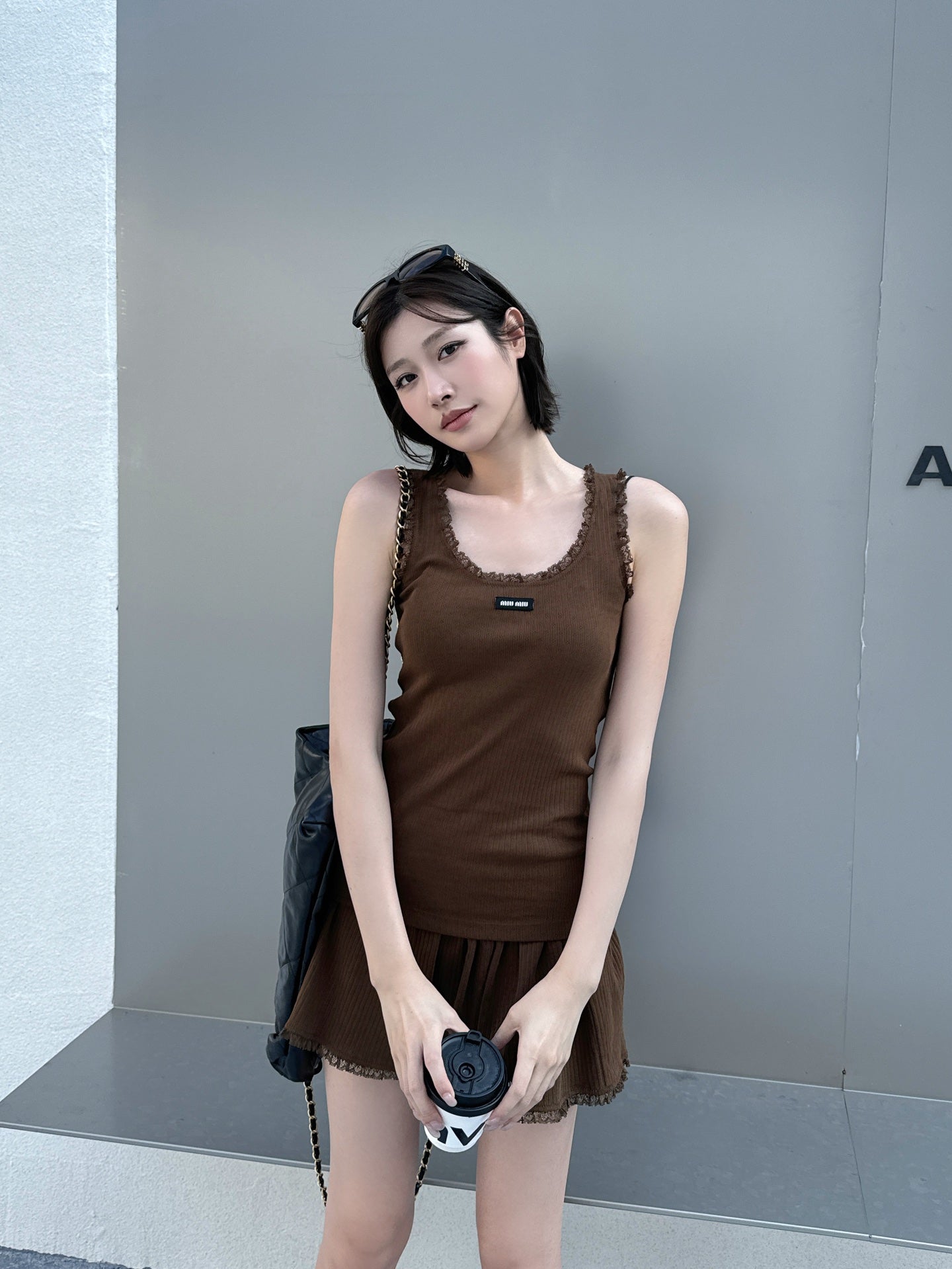2026 Women's MM Lace-Trimmed Tank Top (FF742)