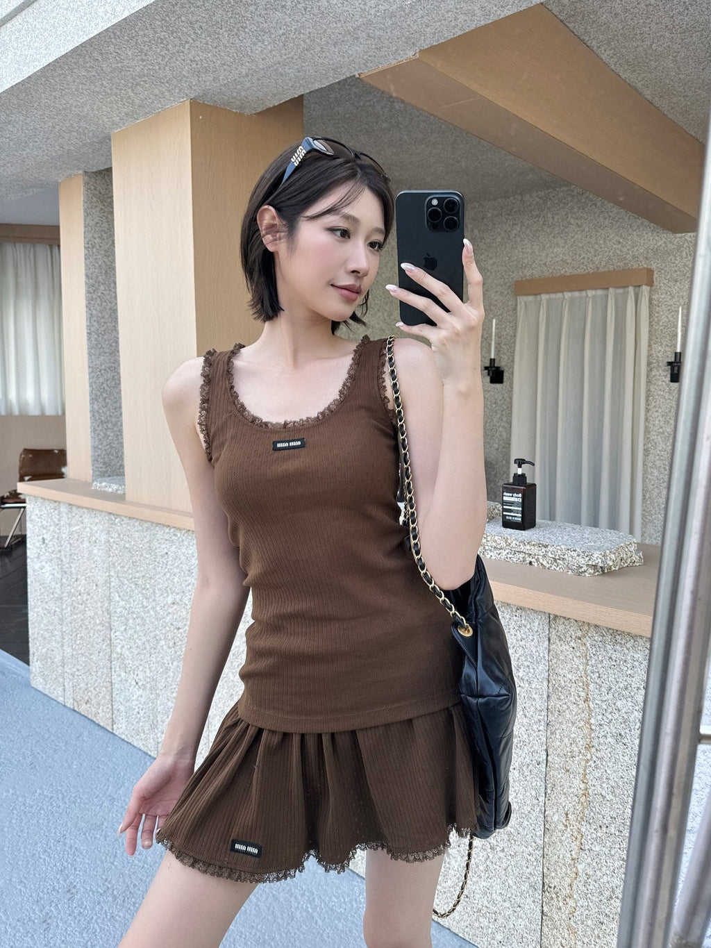2026 Women's MM Lace-Trimmed Tank Top (FF742)