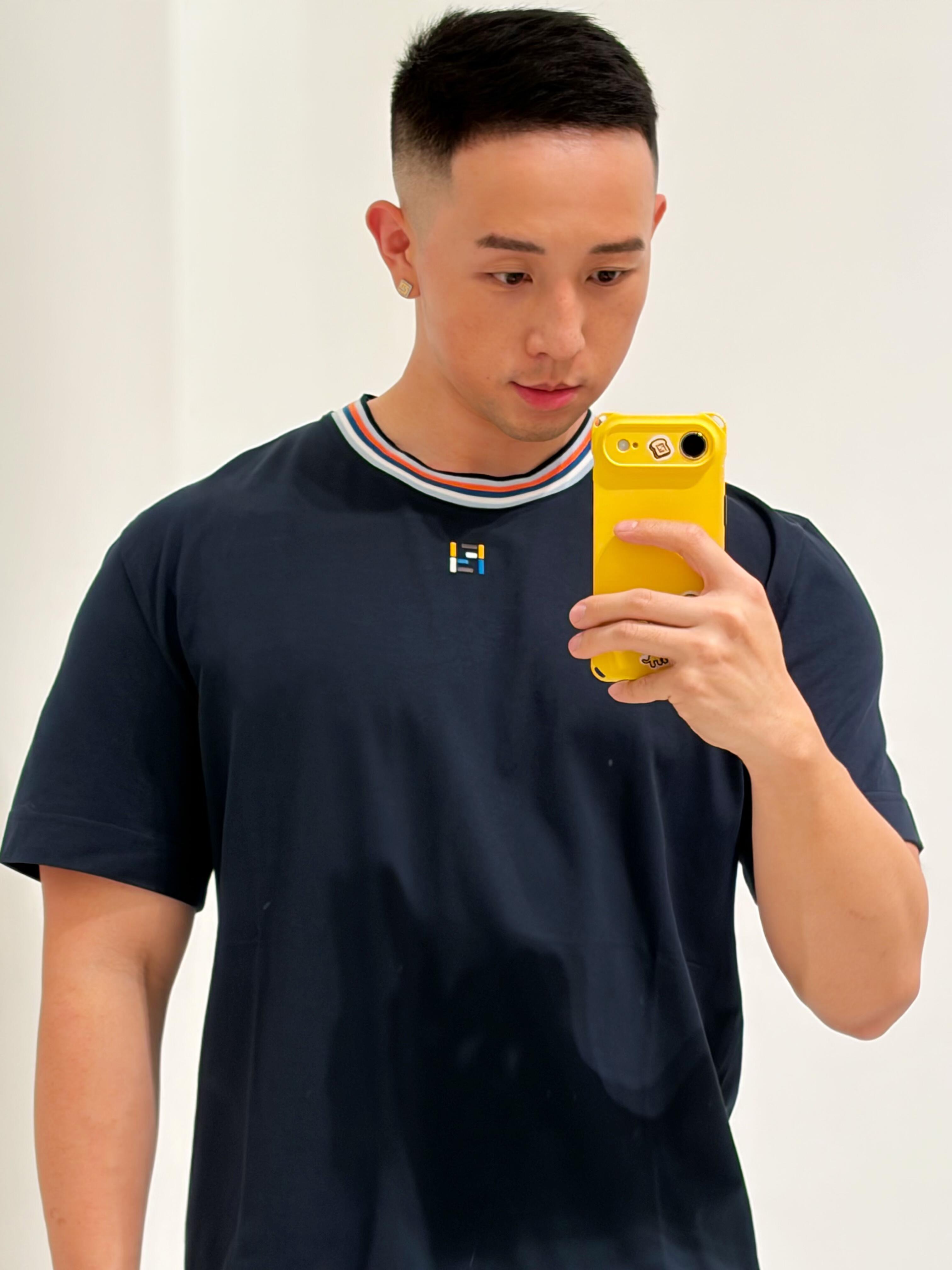 2026 New FF Two-Tone Embroidered Short-Sleeve Shirt (AA643-A10)