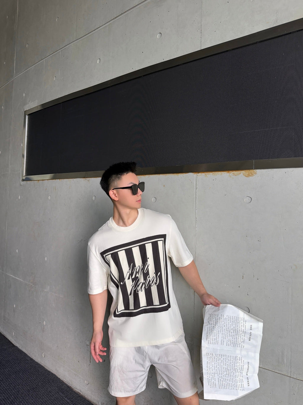 2026 New Heart A Letter Print Square T-shirt (BB880-A15)