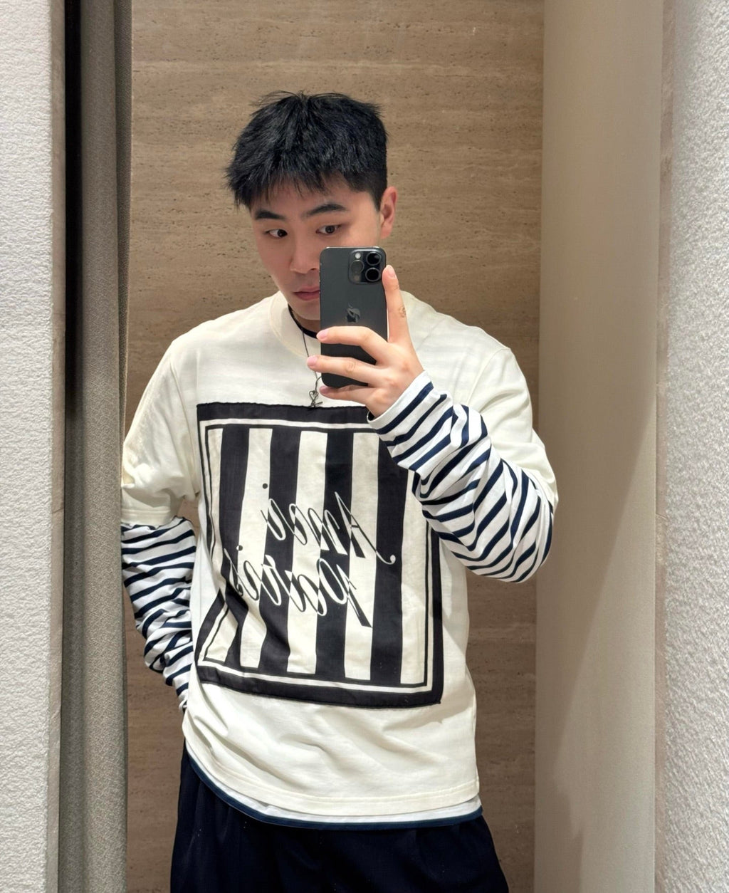 2026 New Heart A Letter Print Square T-shirt (BB880-A15)
