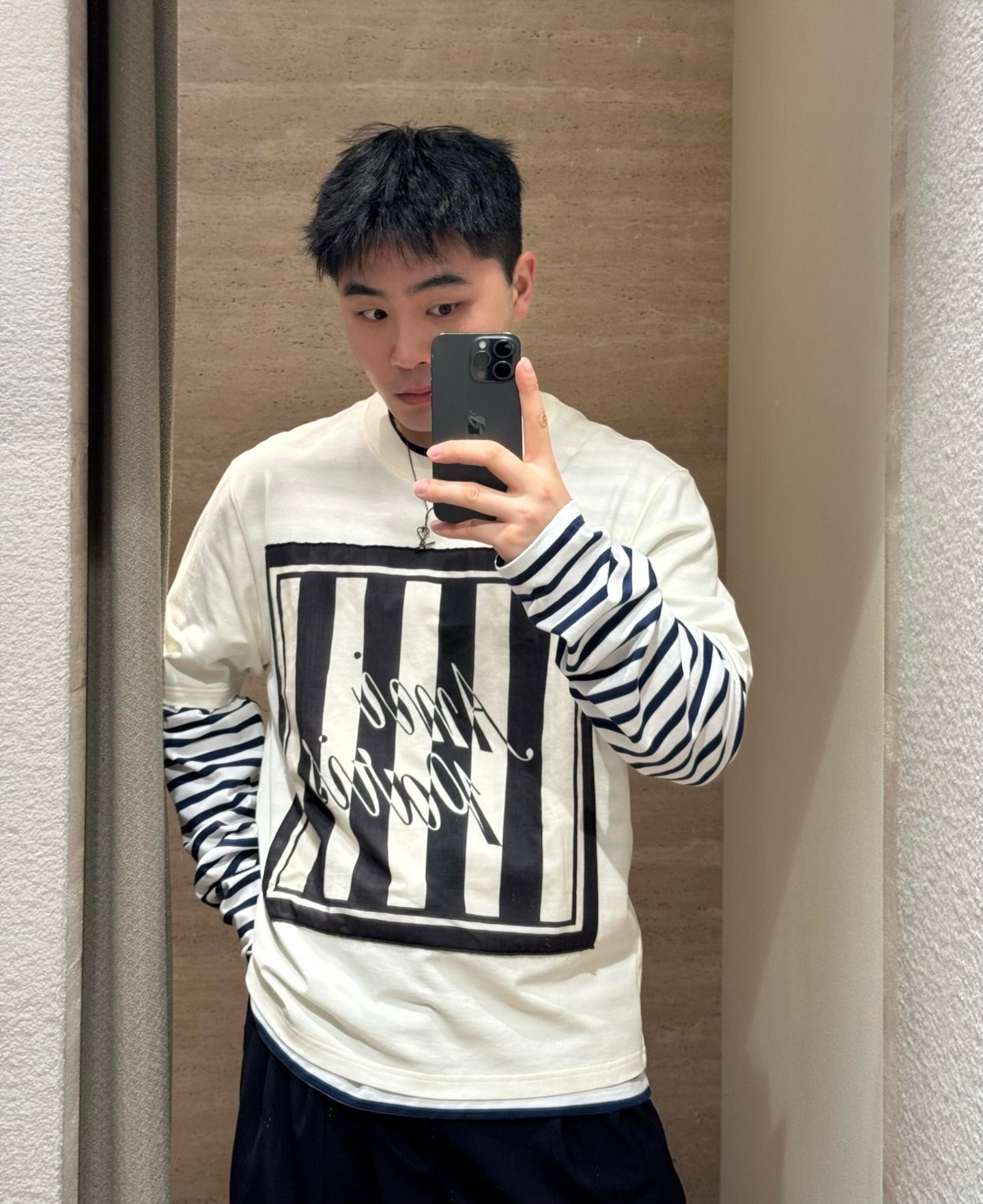 2026 New Heart A Letter Print Square T-shirt (BB880-A15)