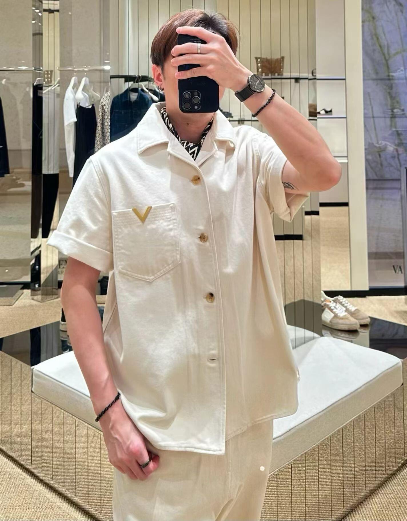 2026 New Style VA Logo Denim Shirt (AA618-A85)