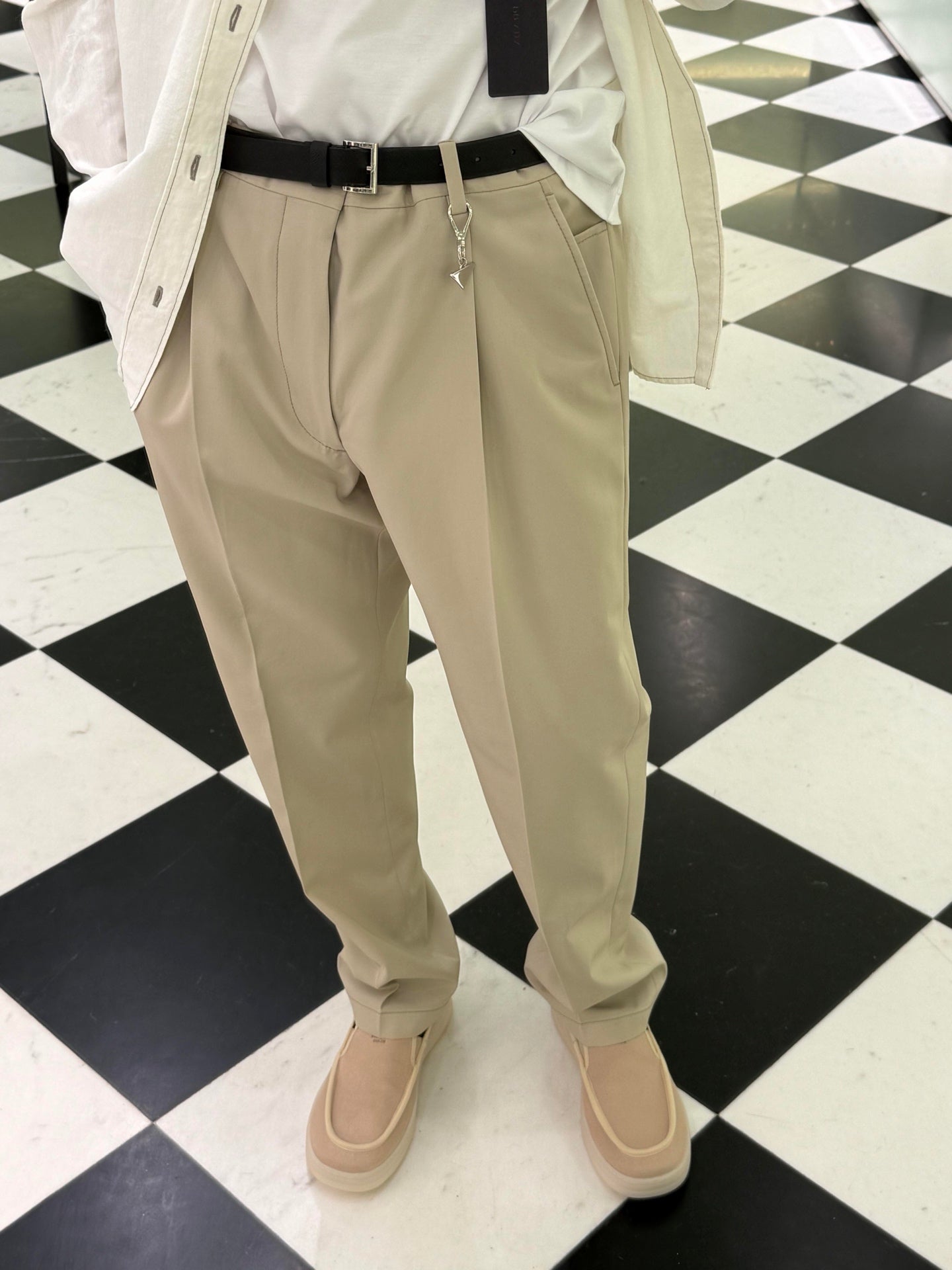2026 New Triangle Brand Logo Keyring Trousers (BB860-B25)