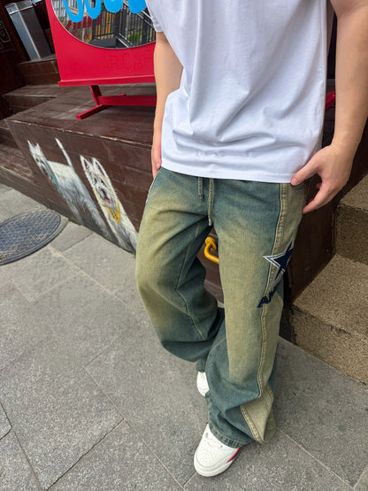 2026 New AR Logo Embroidered Jeans (BB861-B55)