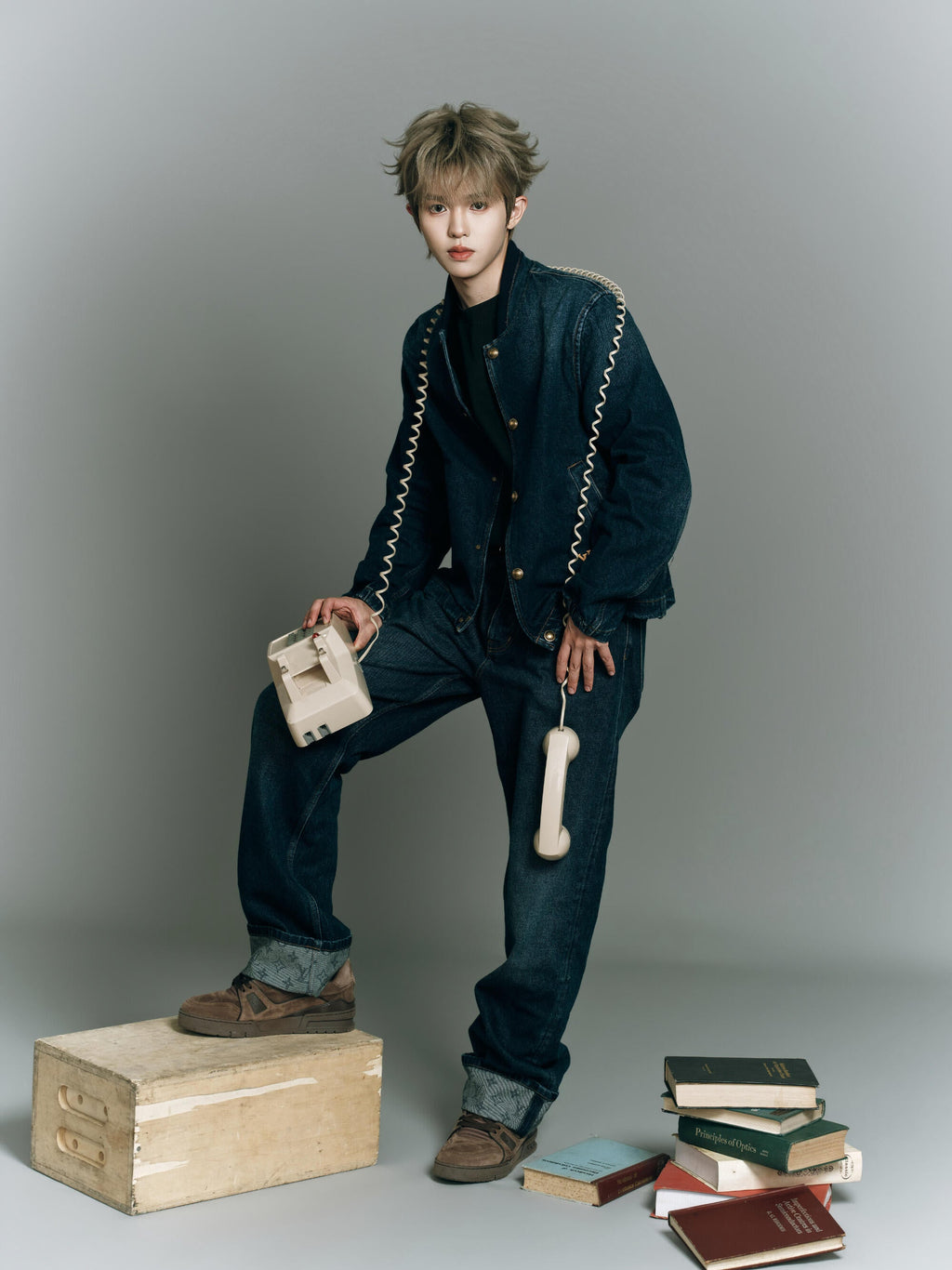 2026 New LY Logo Cuffed Jeans (BB866-B70)