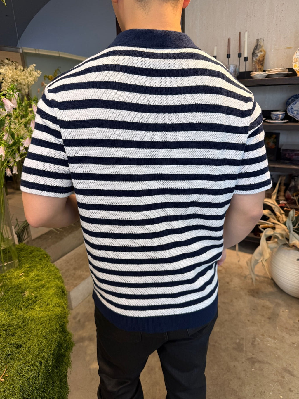 2026 New RL Embroidered Stripe Short-Sleeved Jumper (CC984-A70)