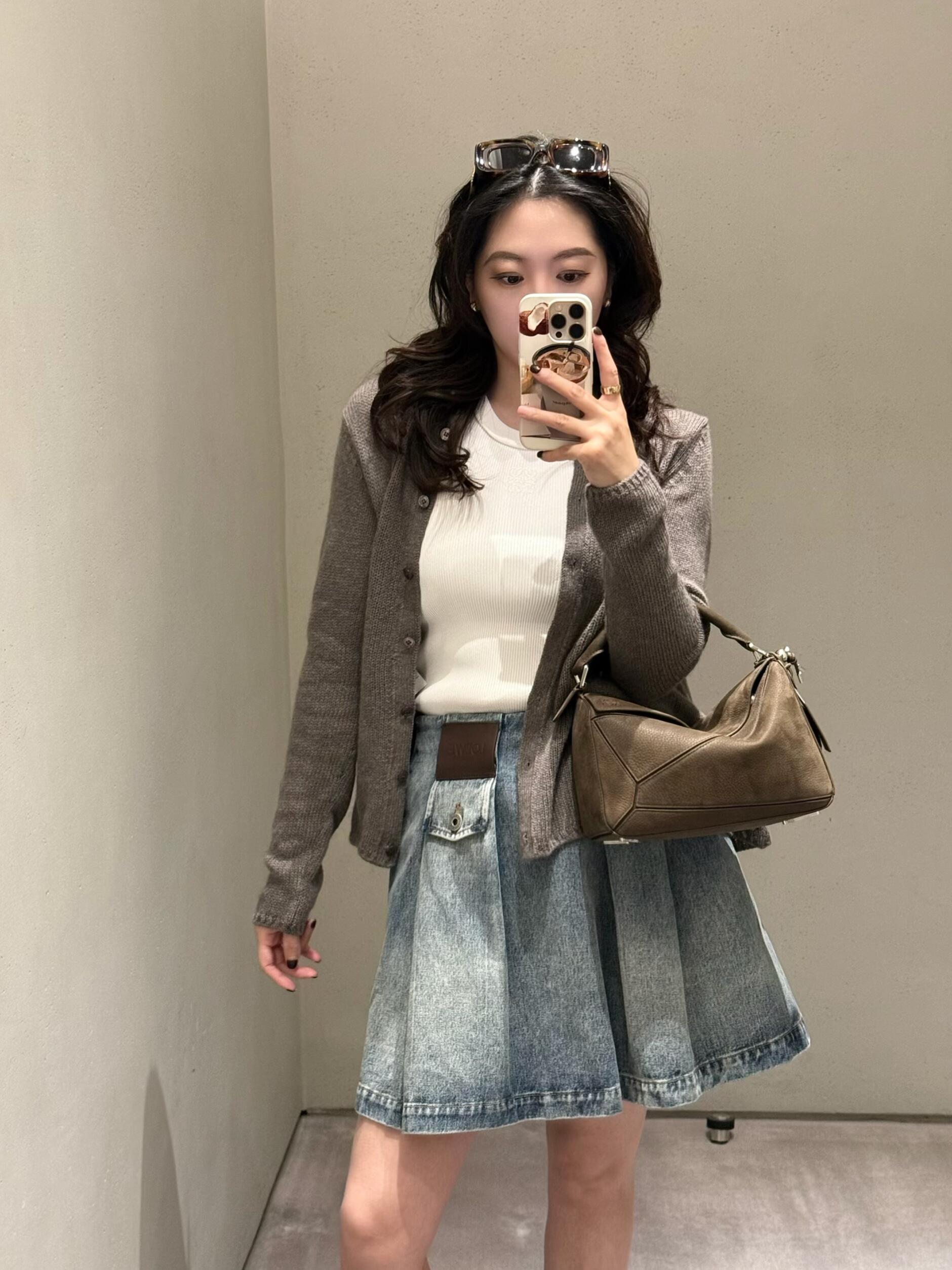 2026 Women's Way Leather Denim Mini Skirt (EE417)