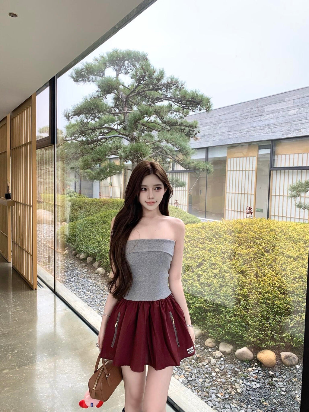 2026 Women's MM Logo Zipper Dress (FF735)