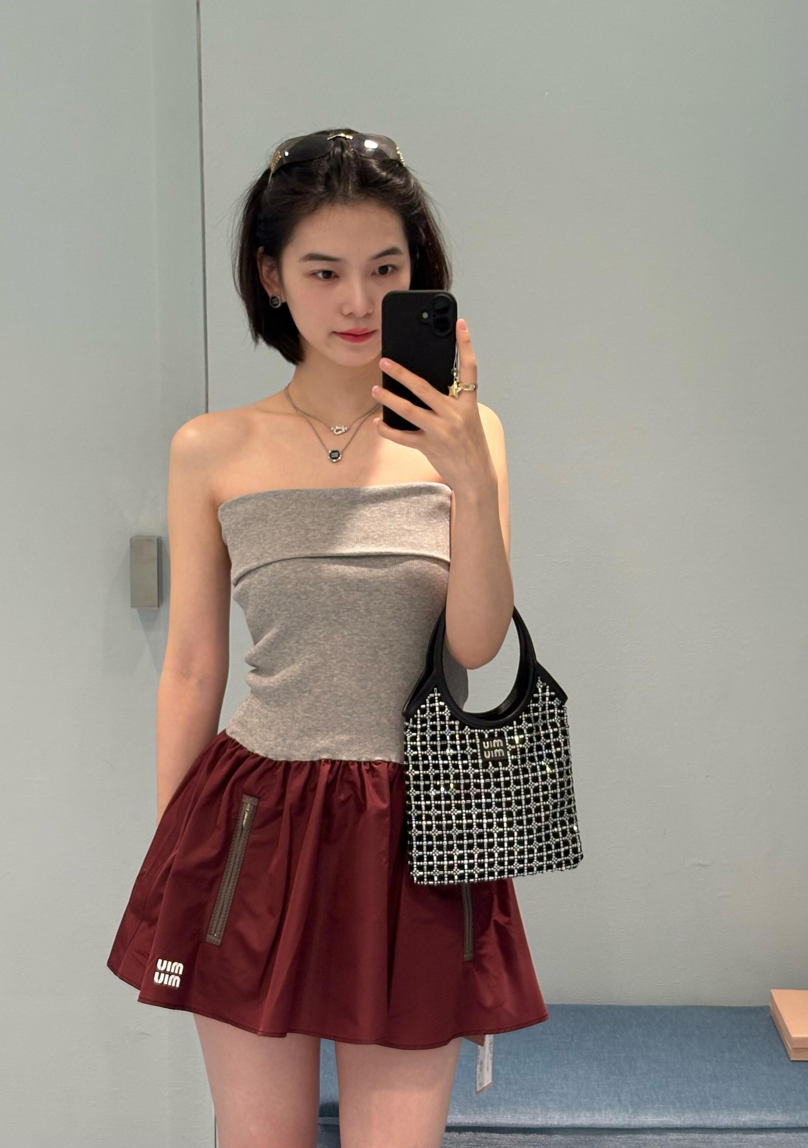 2026 Women's MM Logo Zipper Dress (FF735)