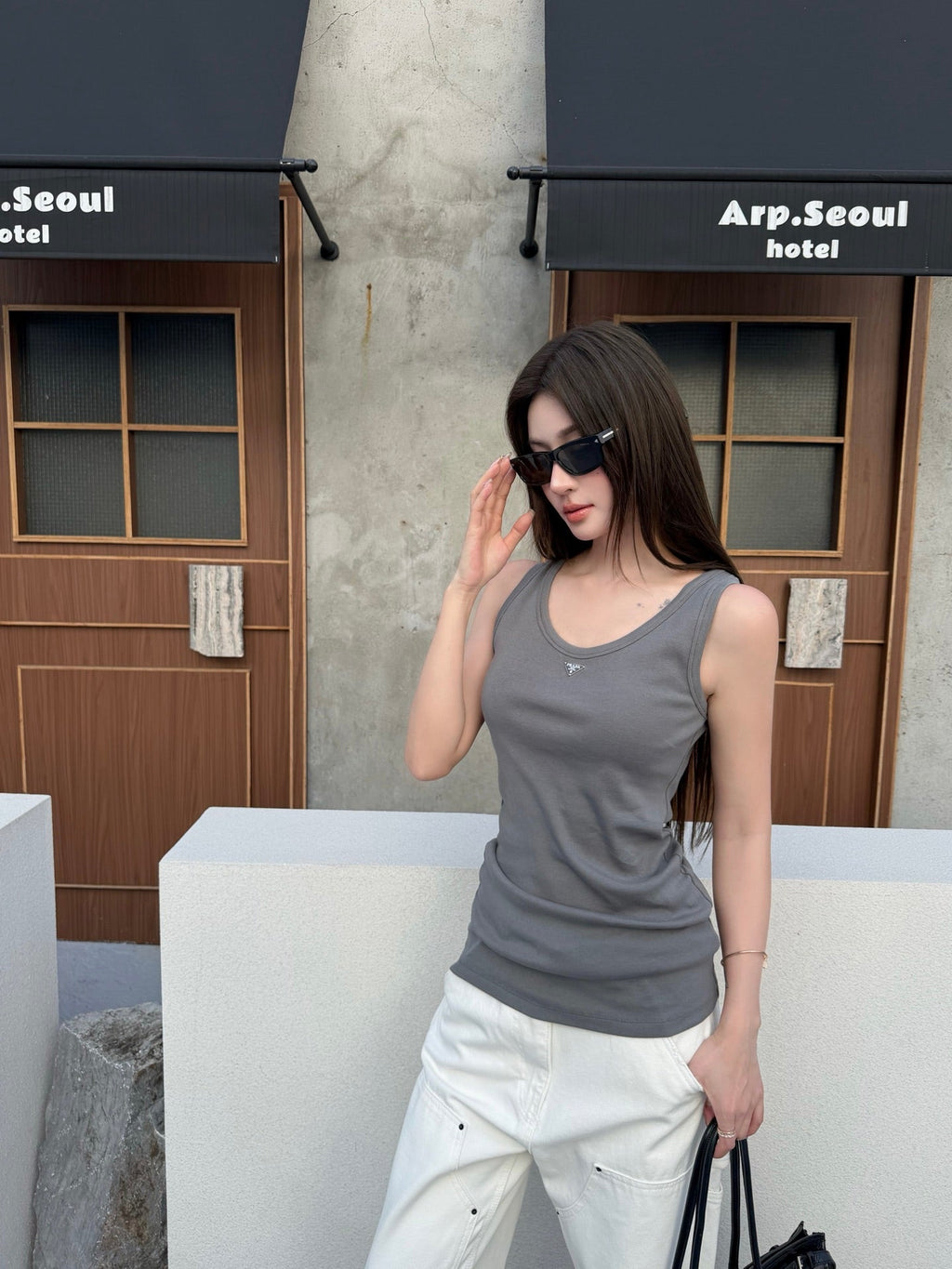 2026 Women's Triangle Brand Tank Top with Triangle Logo on the Chest (FF756)