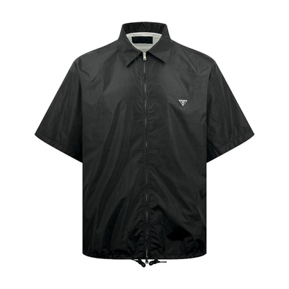 2026 New Triangle Brand Zipper Short-Sleeve Shirt (CC982-A85)