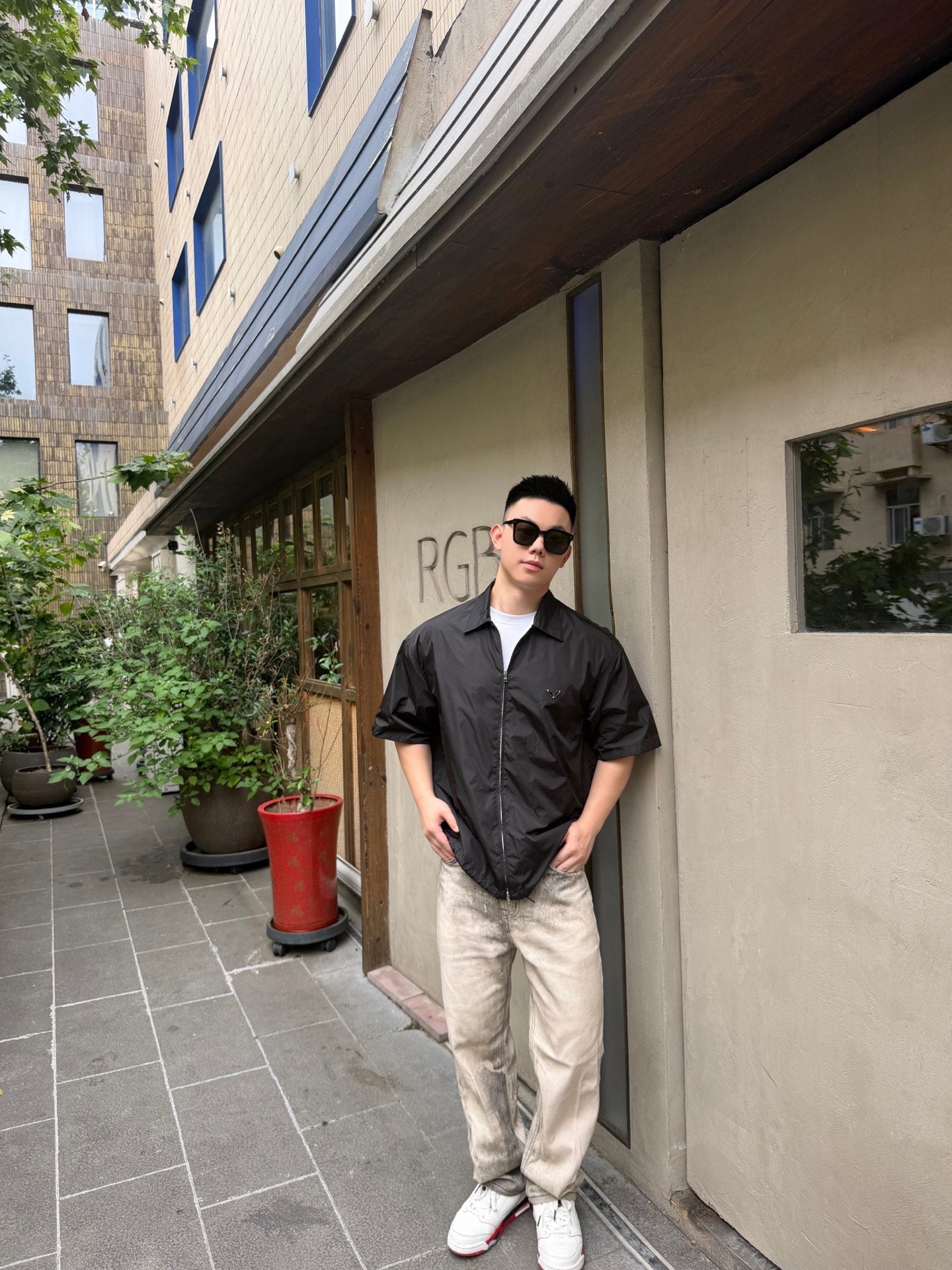 2026 New Triangle Brand Zipper Short-Sleeve Shirt (CC982-A85)