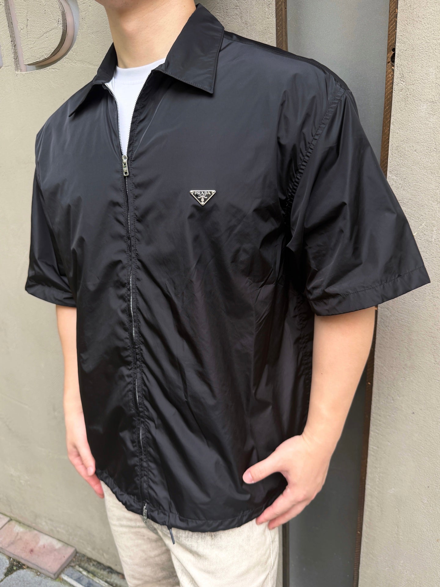 2026 New Triangle Brand Zipper Short-Sleeve Shirt (CC982-A85)