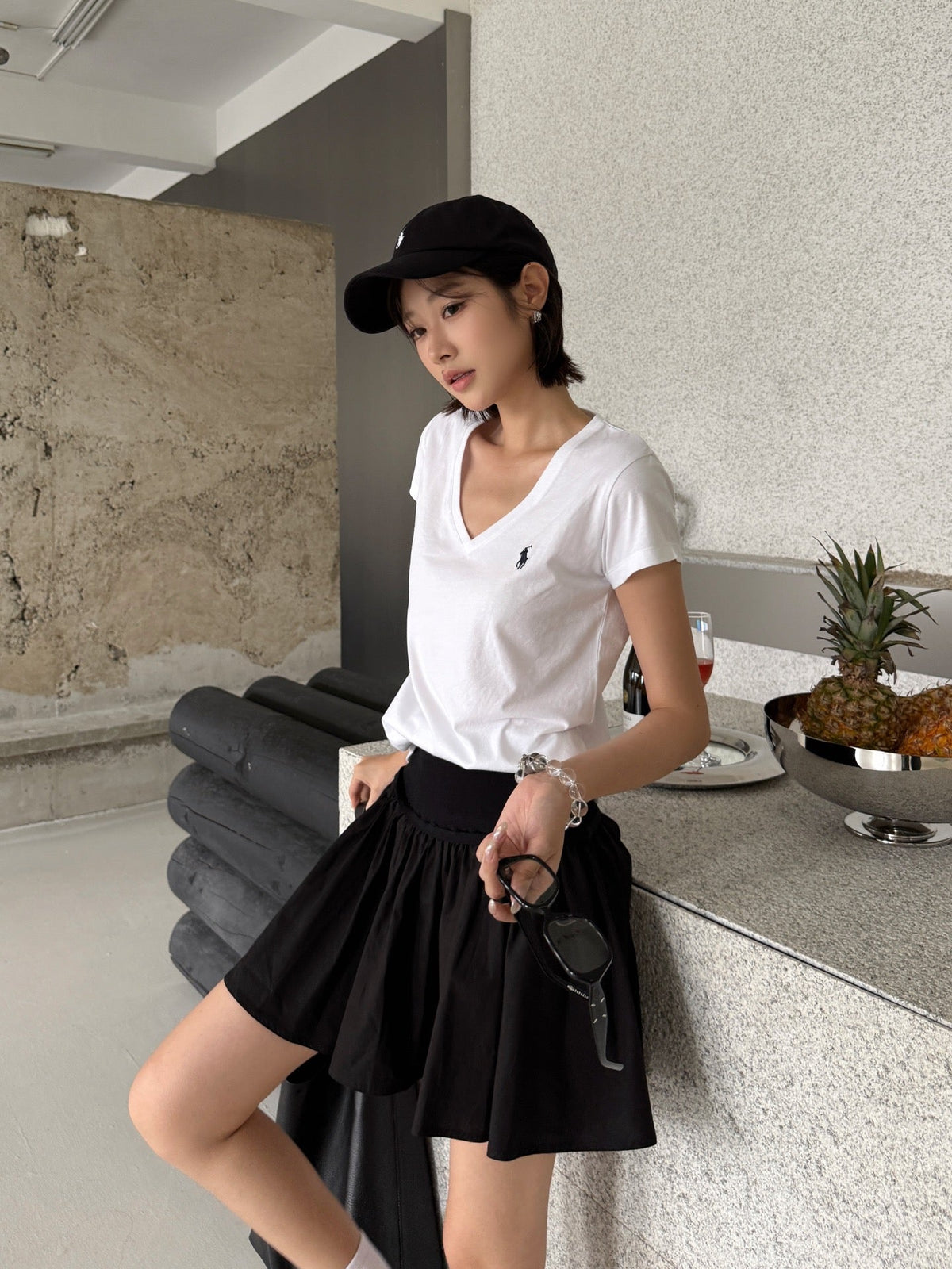 2026 Women's RL Embroidered Frill Short Dress (FF747)