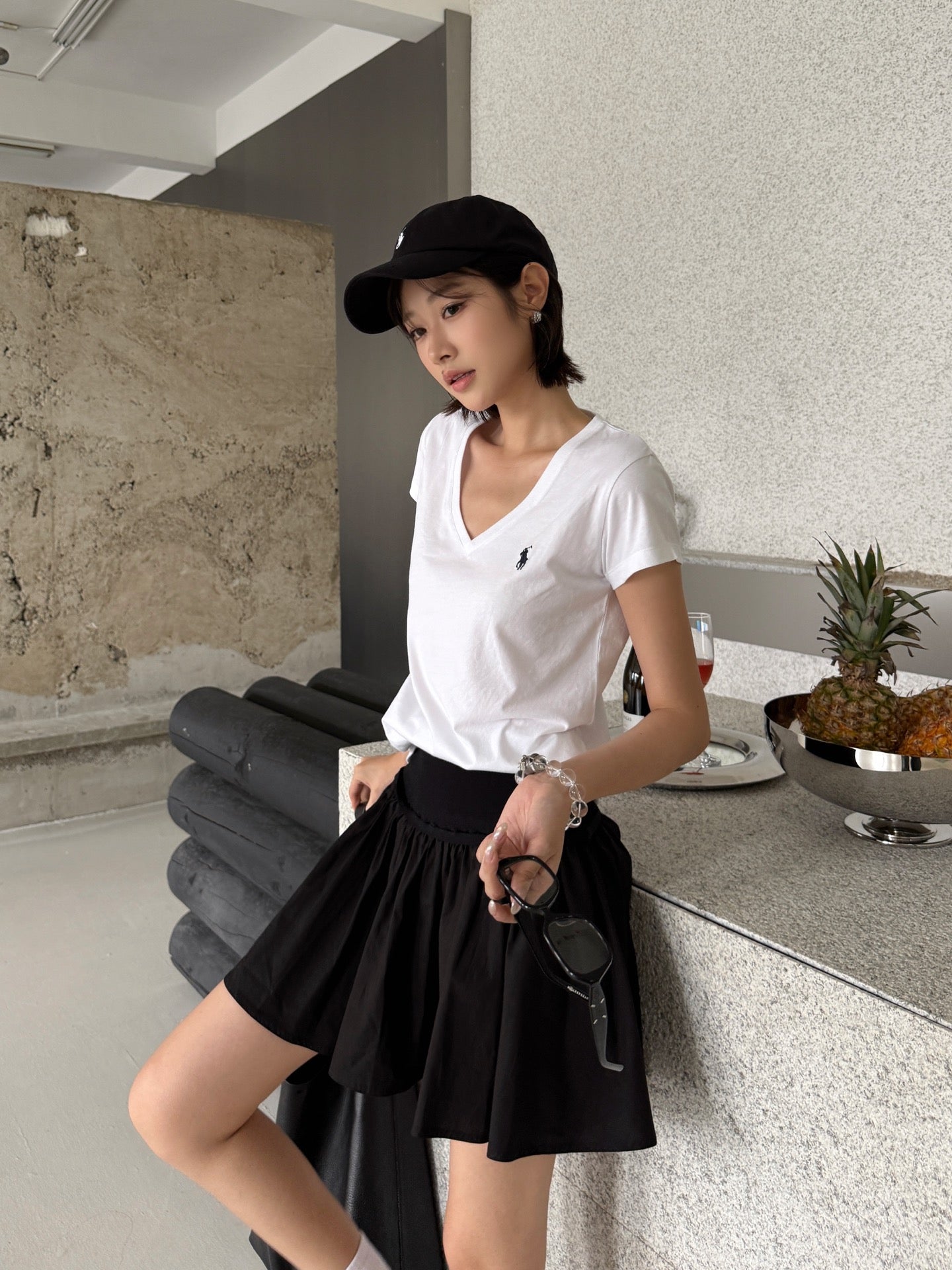 2026 Women's RL Embroidered Frill Short Dress (FF747)