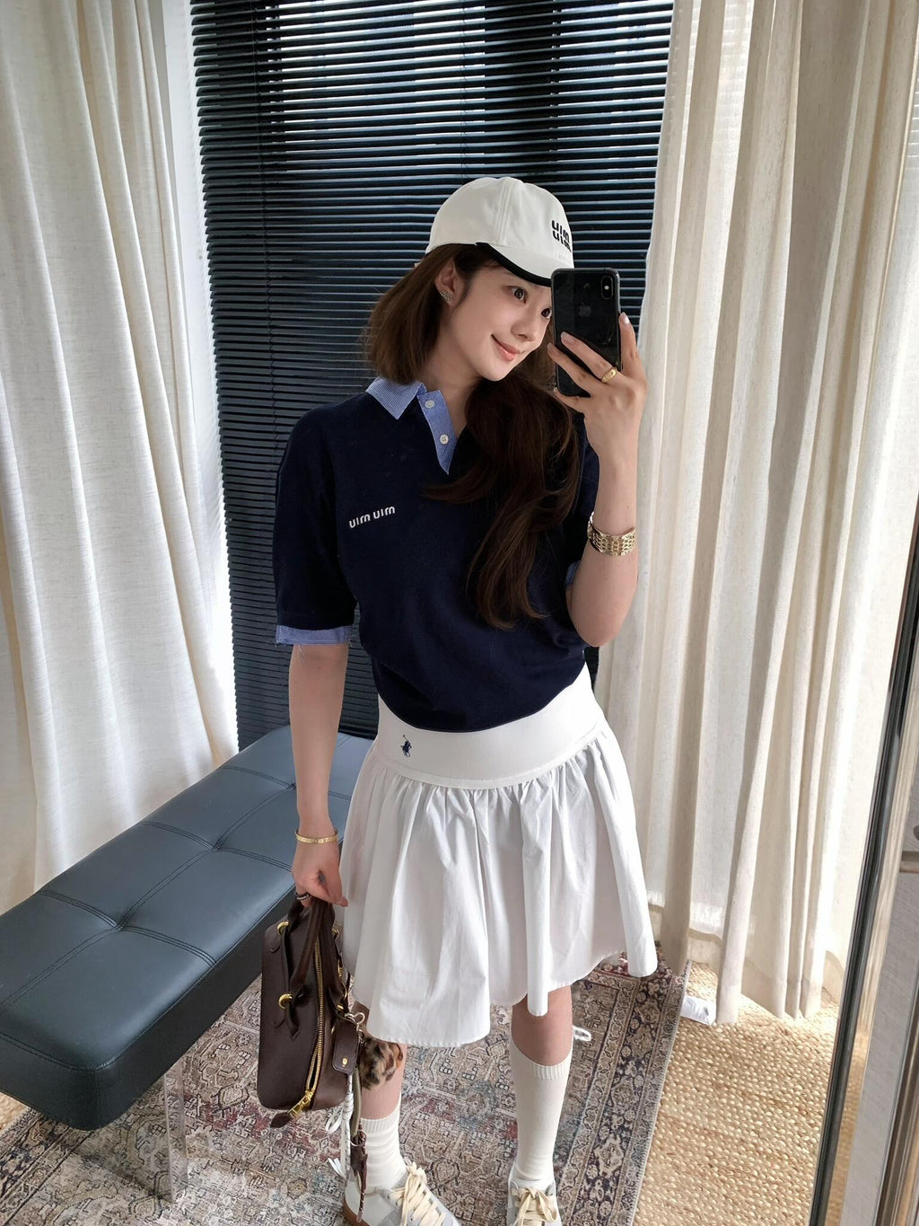 2026 Women's RL Embroidered Frill Short Dress (FF747)