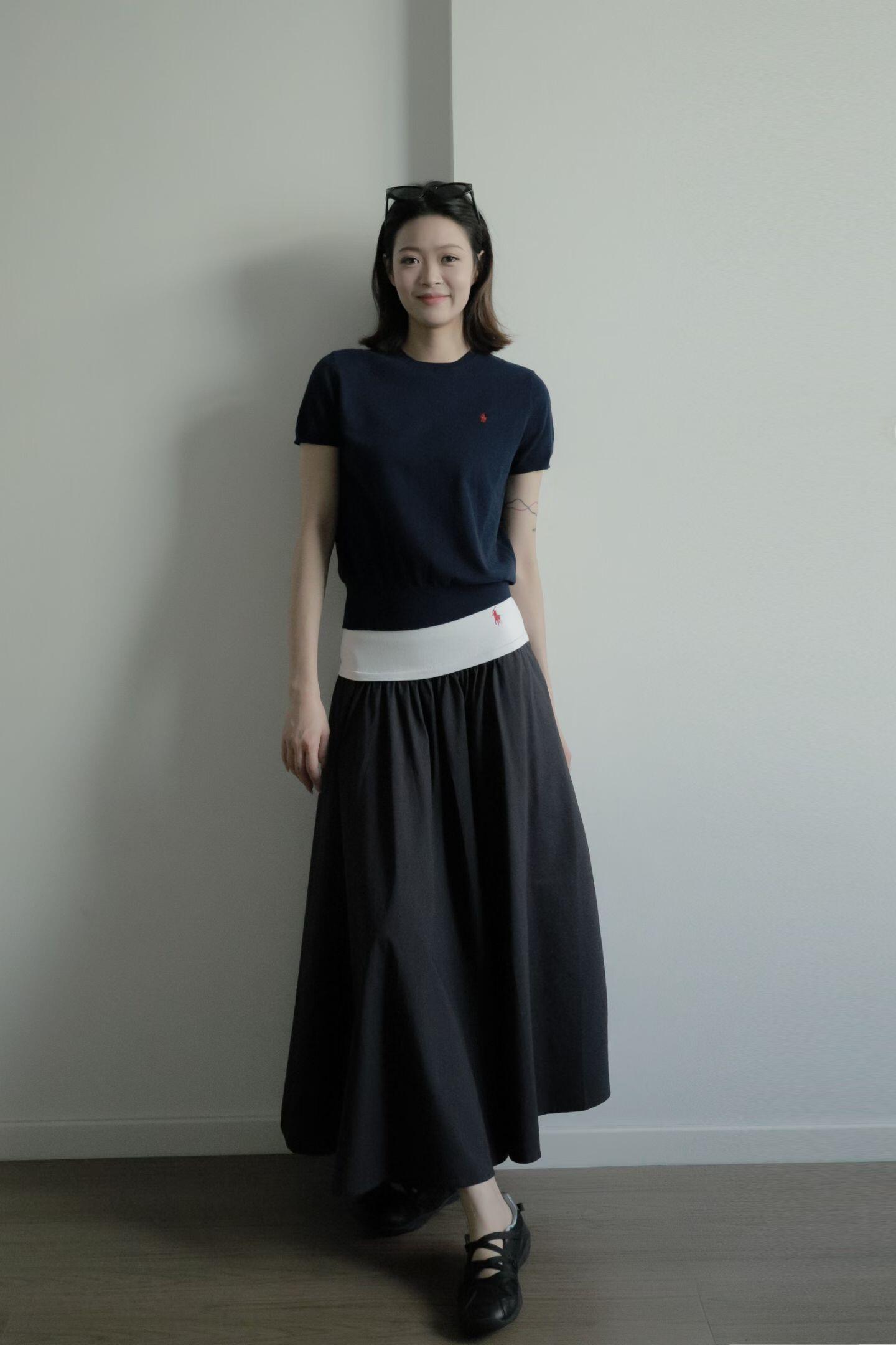 2026 Women's RL Embroidered Lace Edge Skirt (FF748)