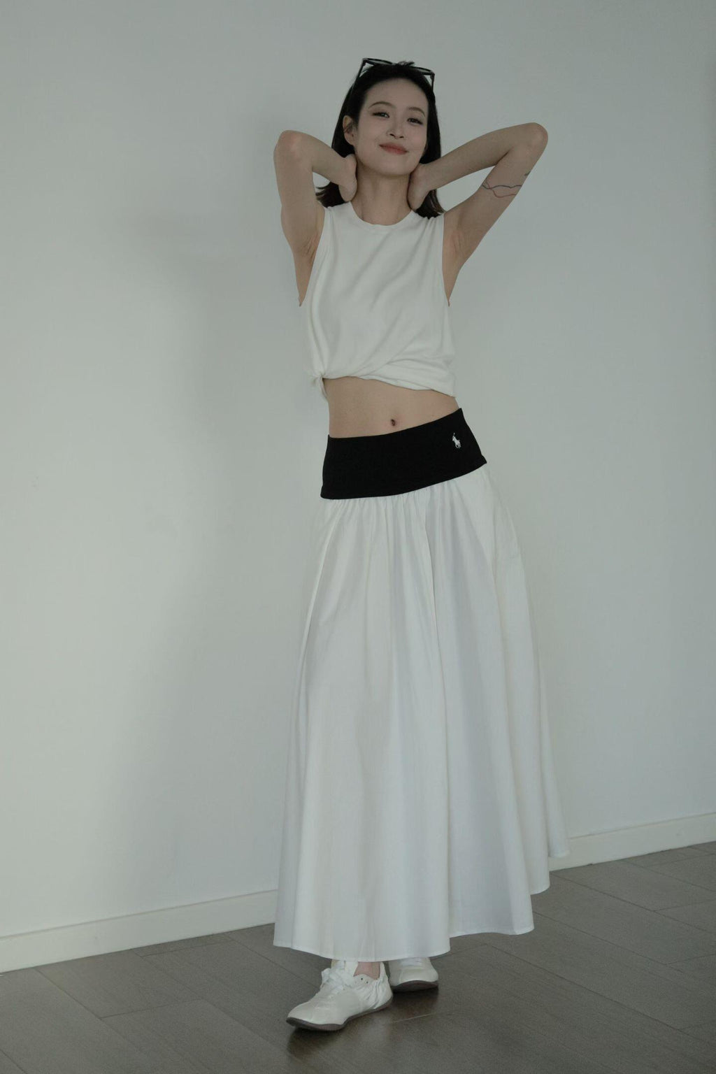 2026 Women's RL Embroidered Lace Edge Skirt (FF748)