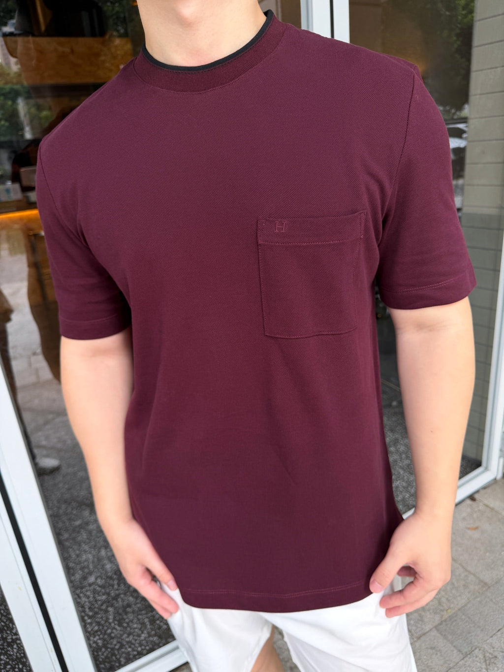 2026 New Model H Logo Embroidered Short Sleeve (BB856-A15)