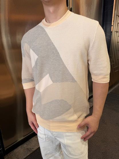 2026 New Model H Logo Plaid Short-Sleeved Sweater (AA594-A85)